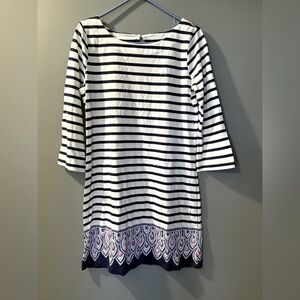 Lilly Pulitzer Women's Sz M Peacock Bay Lightweight Mini Dress EUC PTP 18"